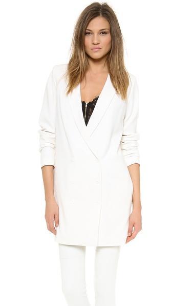 Rodebjer Vira Long Jacket - White