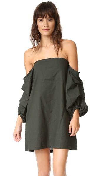 Mlm Label Pillar Shoulder Dress