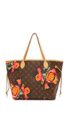 What Goes Around Comes Around Louis Vuitton Roses Neverfull Bag Previously Owned 
