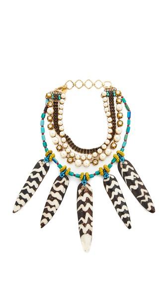 Erickson Beamon Imitation Pearl Safari Necklace
