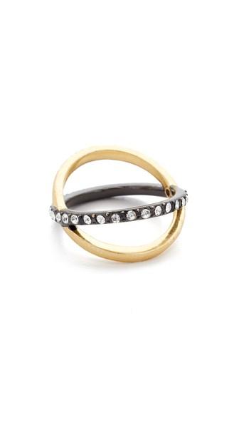 Madewell Pave Cross Over Ring