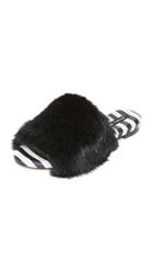 Alice Olivia Ramona Fur Slides