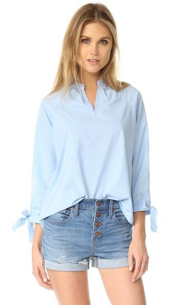 Madewell Tie Sleeve Blouse