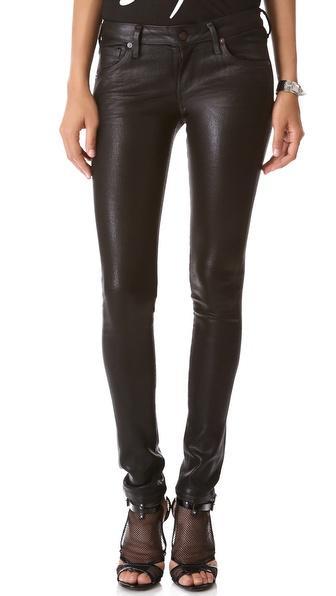 Citizens Of Humanity Racer Leatherette Jeans - Black