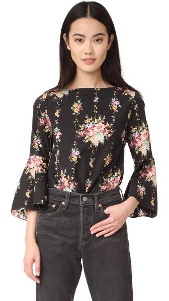 Alice Olivia Shirley Flared Sleeve Tunic