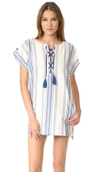 Lemlem Halima Lace Up Tunic