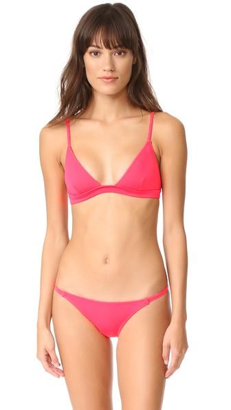 Solid Striped Morgan Bikini Top