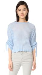 Helmut Lang Cashmere Tie Sleeve Pullover