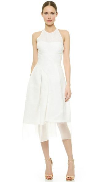 J Mendel Fanny Halter Neck Dress
