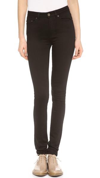 Acne Studios Pin High Rise Skinny Jeans - Black