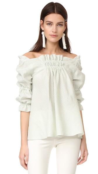 Amelia Toro A Line Loose Fit Off Shoulder Blouse