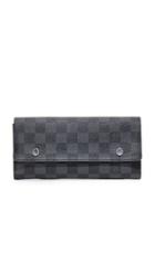 What Goes Around Comes Around Louis Vuitton Graphite Modulable Wallet Previously Owned 