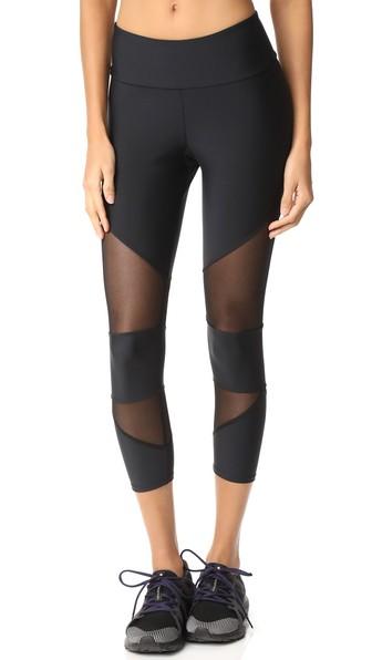 Onzie Mesh Cutout Capri Leggings