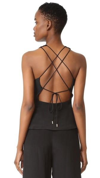 Cushnie Et Ochs Lace Up Back Top