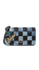 Marc Jacobs Denim Patchwork Wallet Clutch