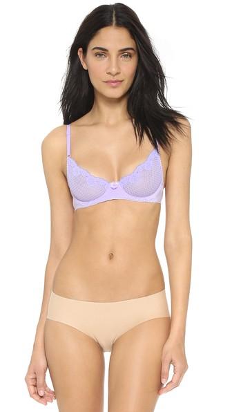 Timpa Duet Lace Underwire Demi Bra - Lilac