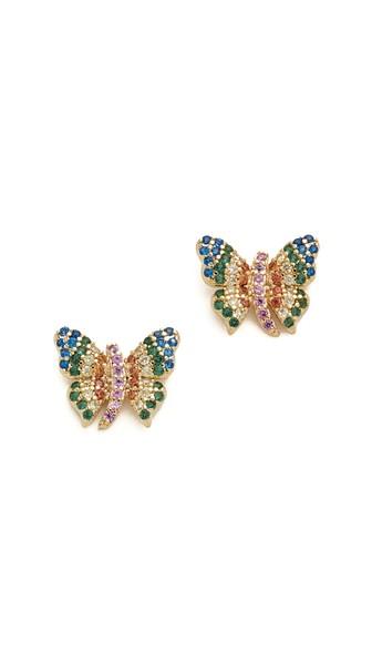 Noir Jewelry Butterfly Stud Earrings
