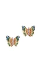 Noir Jewelry Butterfly Stud Earrings