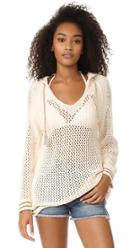 Free People Shadow Stripe Mesh Hoodie