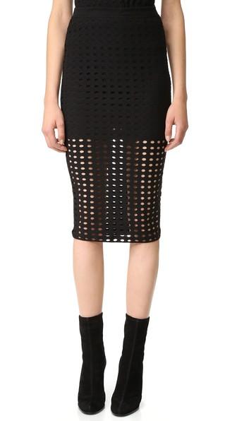 T By Alexander Wang Jacquard Skirt