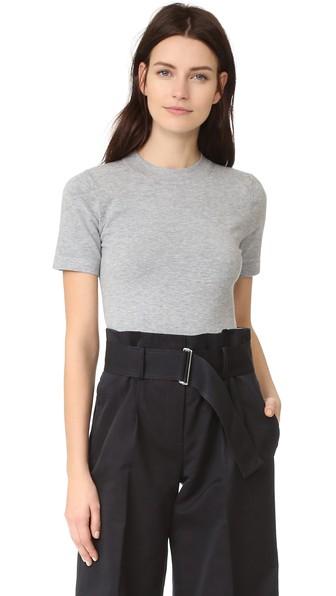 Dkny Short Sleeve Crew Neck Bodysuit