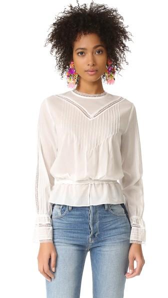 Sonia By Sonia Rykiel Lace Paneled Blouse