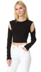 Opening Ceremony Long Sleeve Crop Top