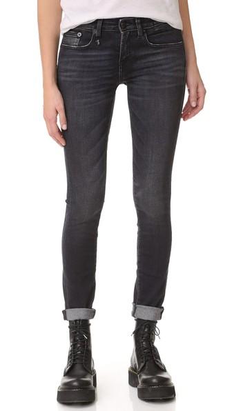 R13 The Alison Mid Rise Ankle Skinny Jeans