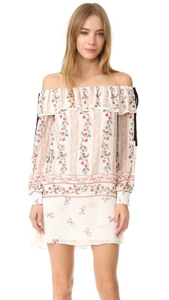 Endless Rose Printed Off Shoulder Dress