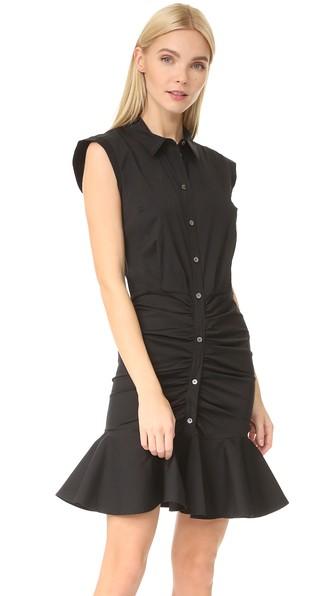 Veronica Beard Ruched Shirtdress