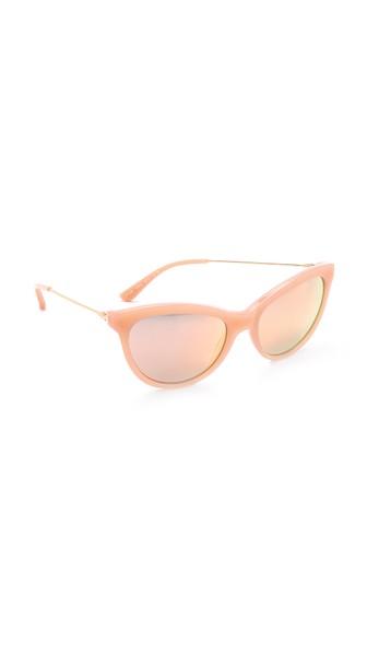Tory Burch Cat Eye Sunglasses - Blush Gold/rose Gold Flash
