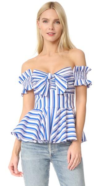Caroline Constas Artemis Bustier Top