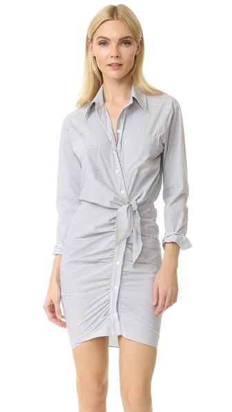 Veronica Beard Sierra Striped Shirtdress