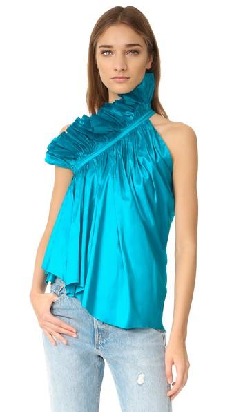 Marques Almeida One Shoulder Frill Top