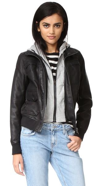 Blank Denim Utility Hoodie Jacket