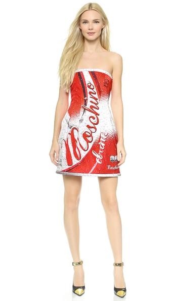 Moschino Soda Strapless Dress