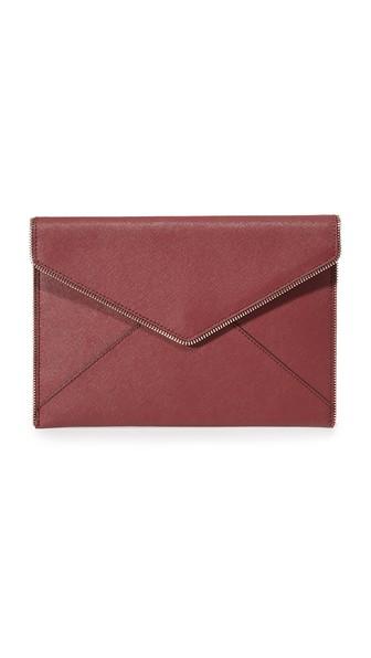 Rebecca Minkoff Leo Clutch - Tawny Port
