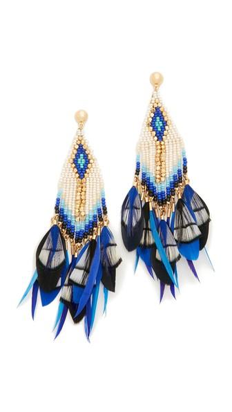 Gas Bijoux Huichol Plume Earrings