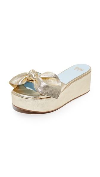Frances Valentine Darcy Flatform Slides