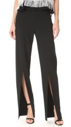 Jonathan Simkhai Cocktail Stretch Front Slit Pants