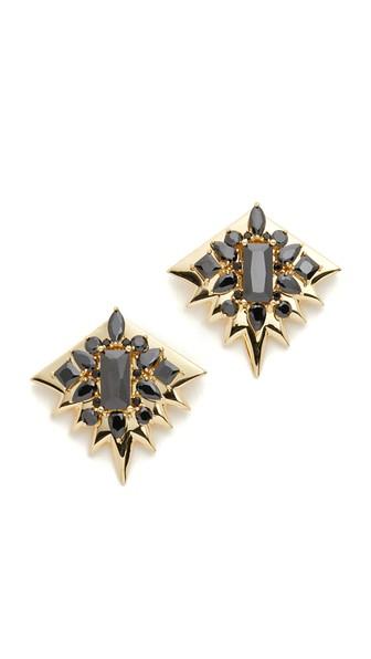 Noir Jewelry Clear Cut Earrings