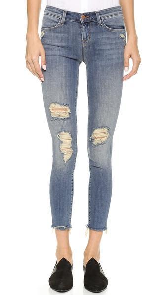 J Brand Mid Rise Destructed Cropped Jeans - Fury