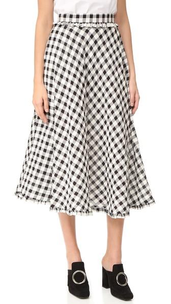 Rossella Jardini Gingham Flared Skirt