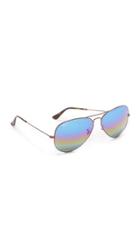 Ray Ban Rainbow Mirrored Aviator Sunglasses