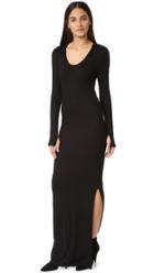 L Agence Olympia Slit Maxi Dress