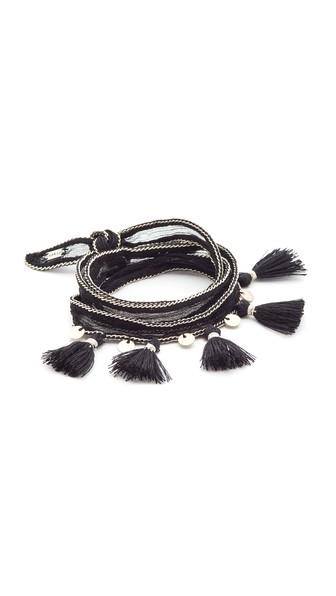 Chan Luu Tassel Embellished Convertible Anklet
