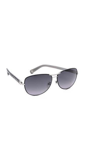 Marc Jacobs Sunglasses Aviator Sunglasses - Matte Black/grey Gradient