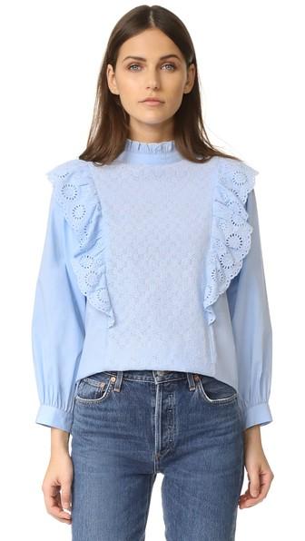 Endless Rose Ruffled Blouse With Wide Sleeves