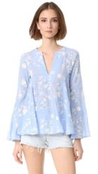 Endless Rose Embroidered Bell Sleeve Top