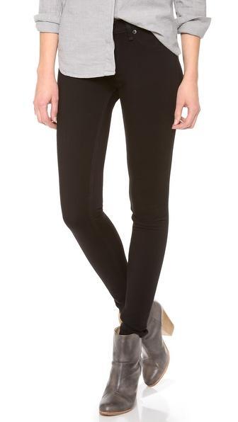Rag & Bone/jean The Plush Legging Jeans - Black Plush